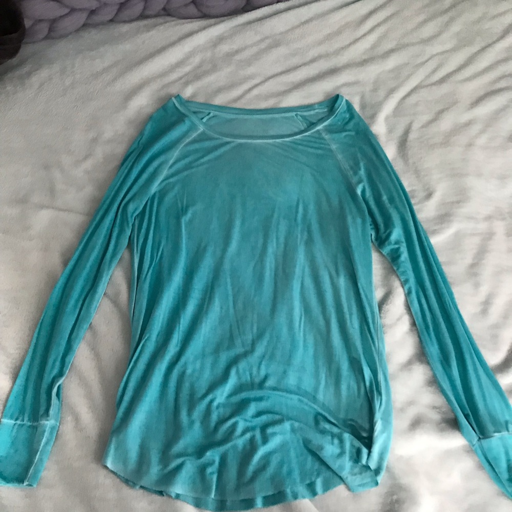 Aqua blue long sleeve